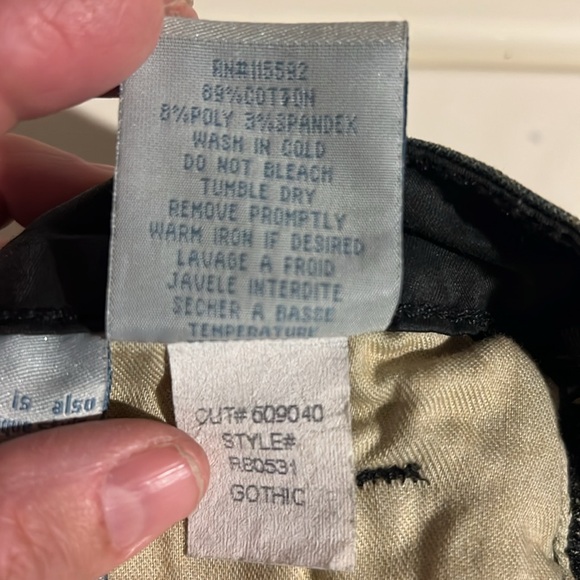 Robin Jeans Gothic Embroidered Skinny Jeans Size 32 - Picture 11 of 14